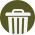 Trash bin icon